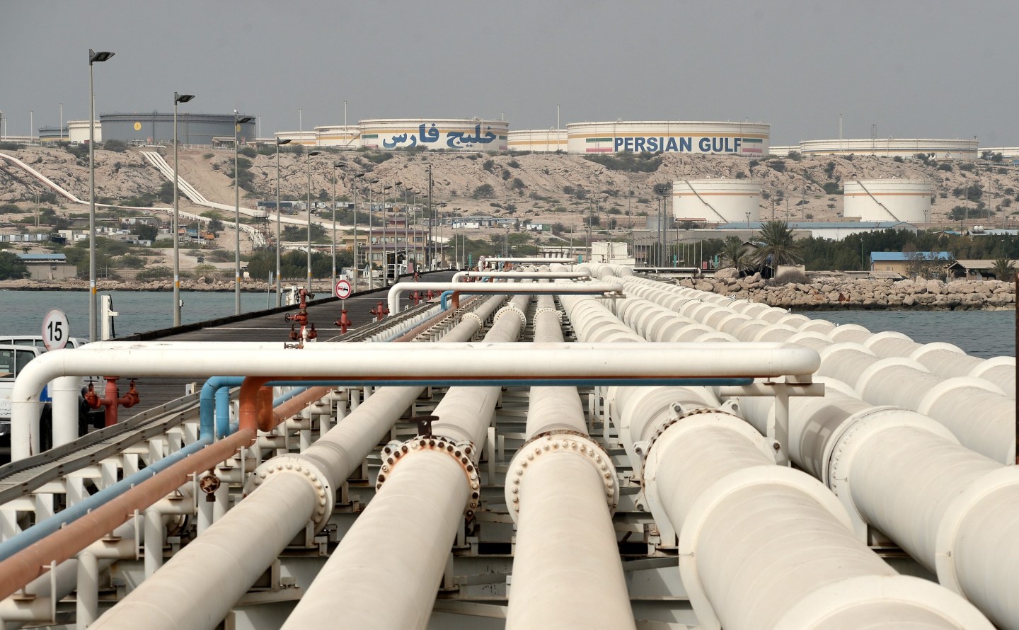 Kharg Island Oil Terminal in Iran