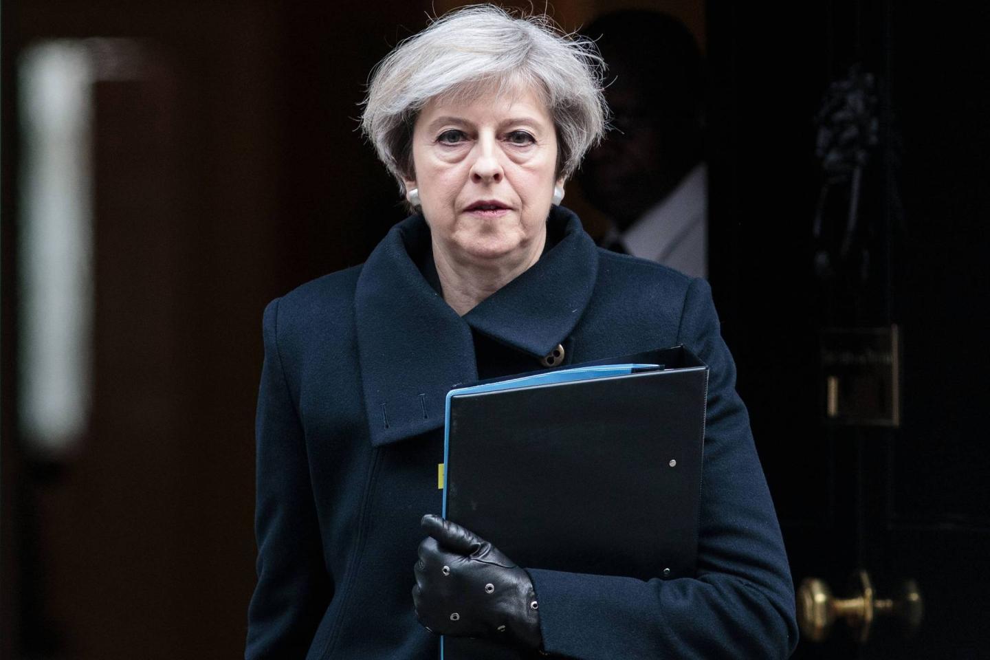 British Prime Minister Leaves Downing Street