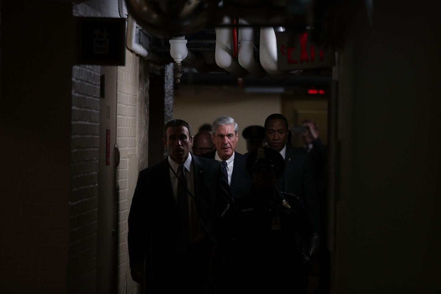 Special Prosecutor Robert Mueller Briefs Senate Intel Committee On Capitol Hill