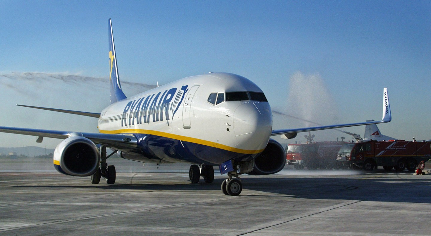 An Irish air company Ryanair Boeing 737-