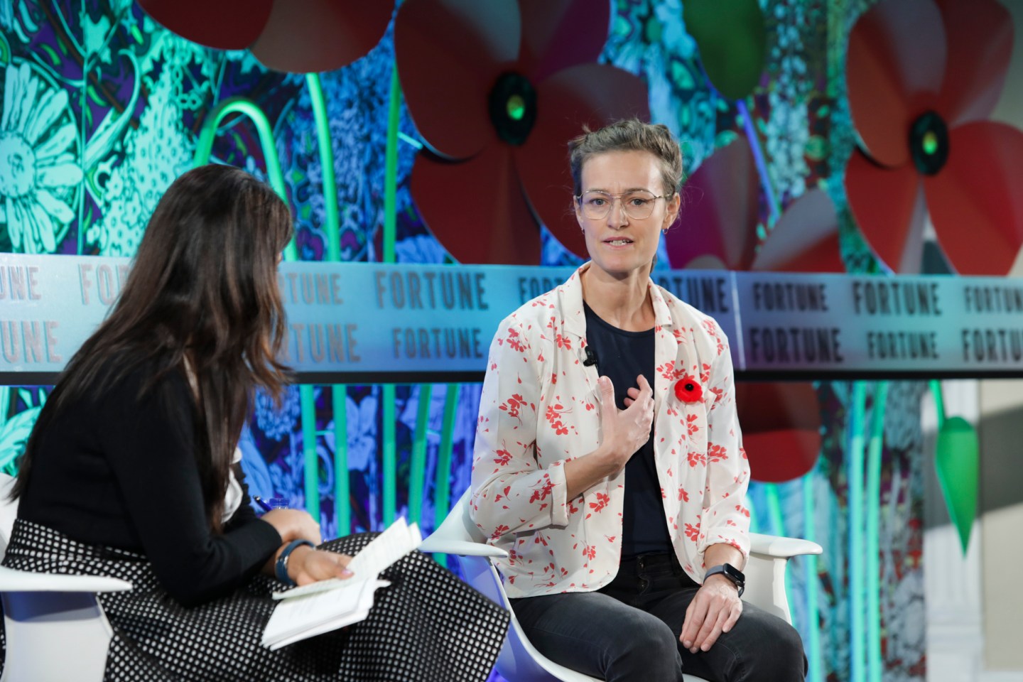 Clue co-founder and CEO Ida Tin speaks at Fortune's Most Powerful Women International Summit in Montreal on Nov. 6, 2018.