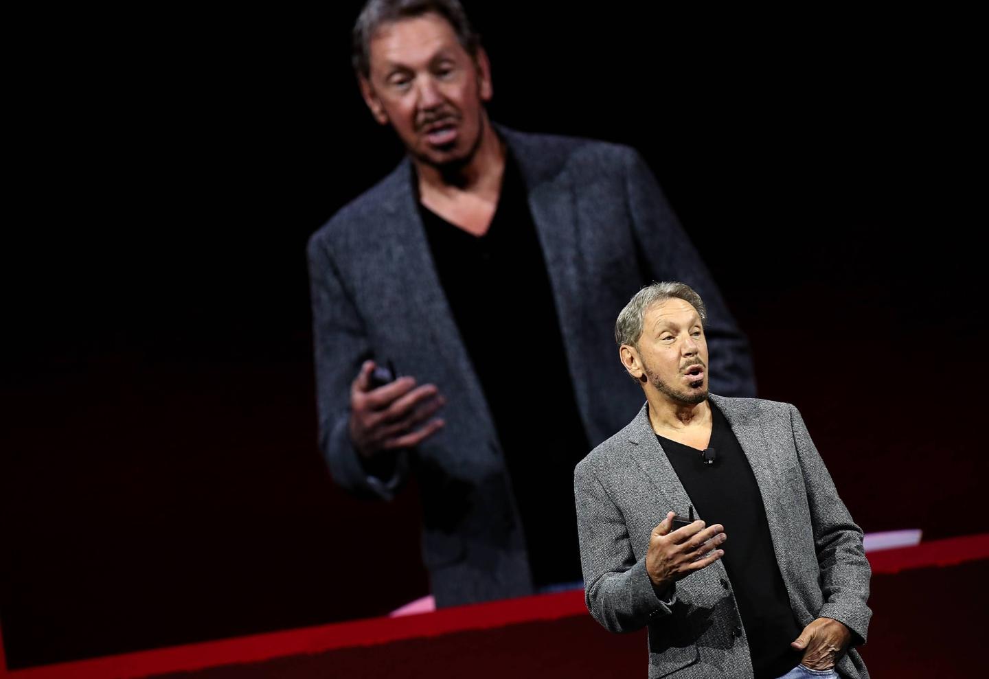 Larry Ellison Delivers Keynote At Annual Oracle OpenWorld Conference