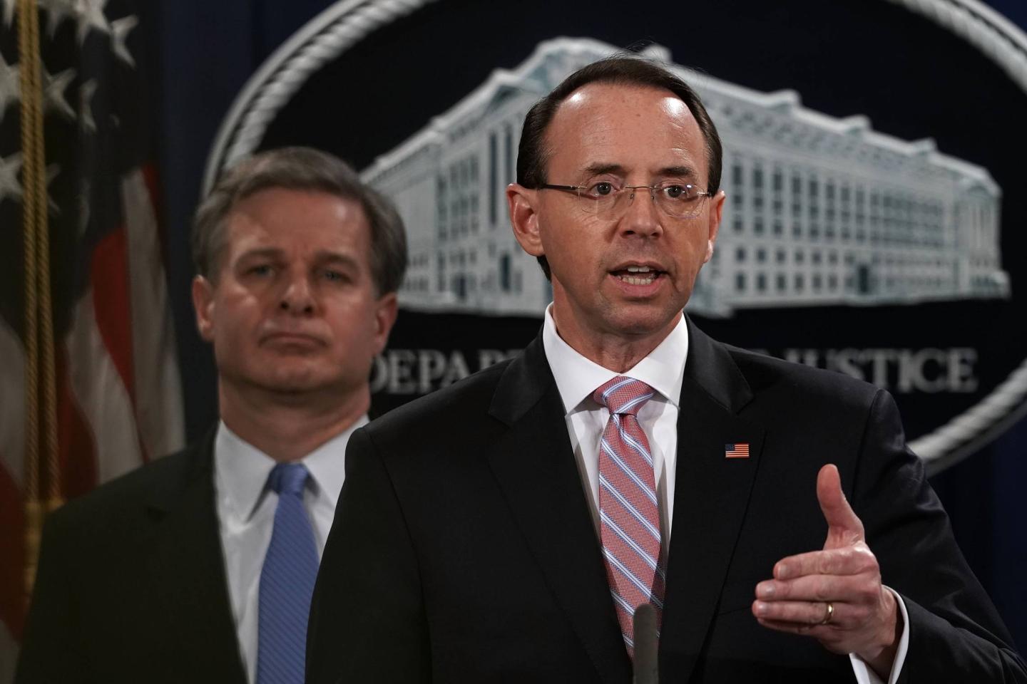 Deputy AG Rod Rosenstein Announces Law Enforcement Action Related To China