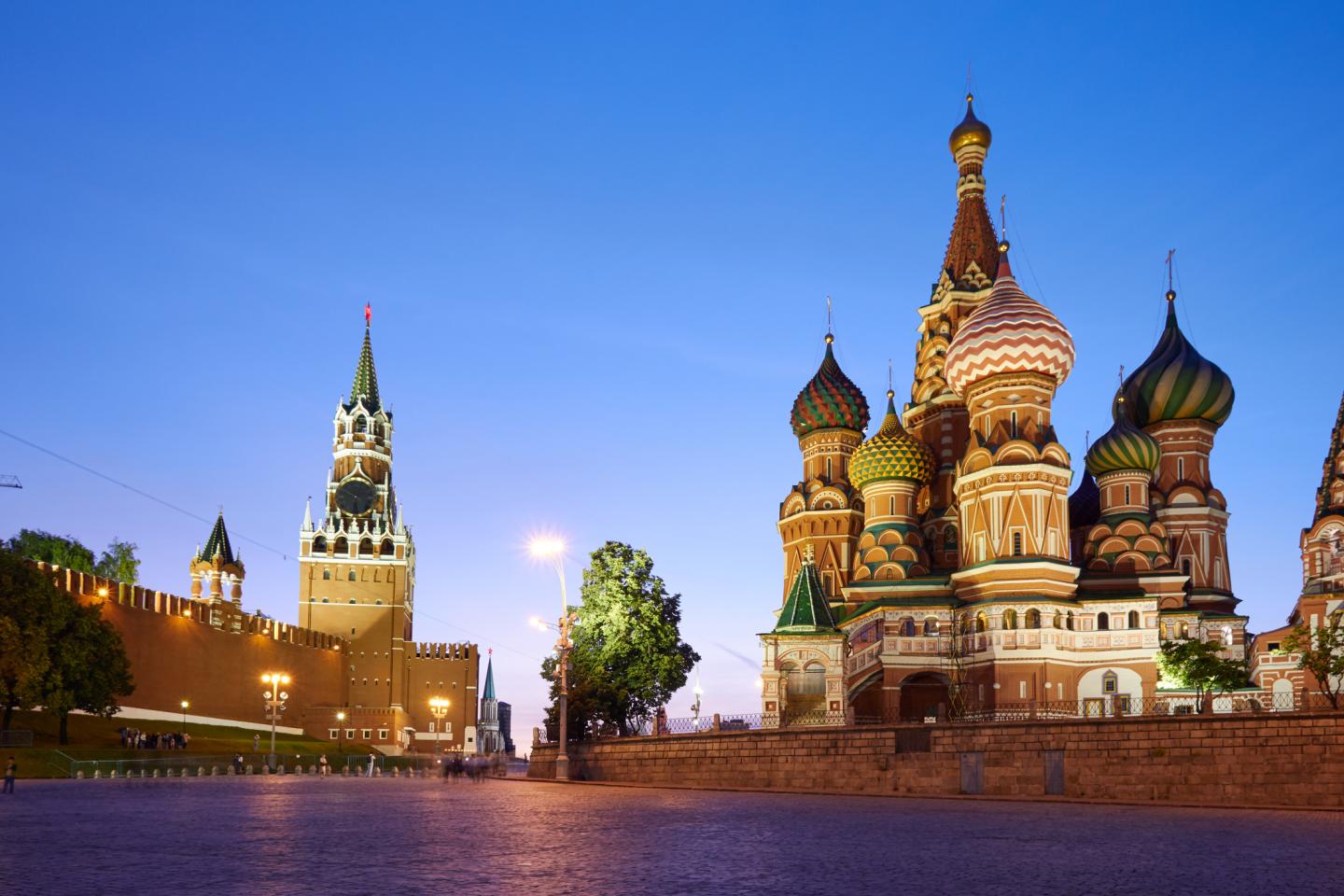 Red Square in Moscow at Sunset