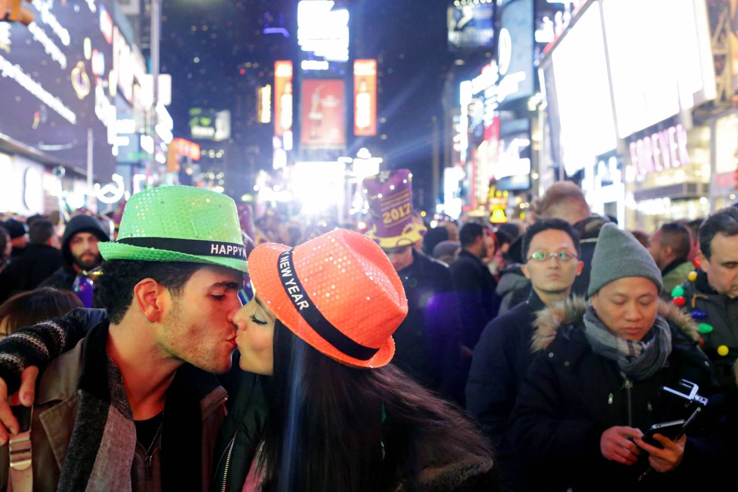 New Years Eve Celebrated In New York's Times Square