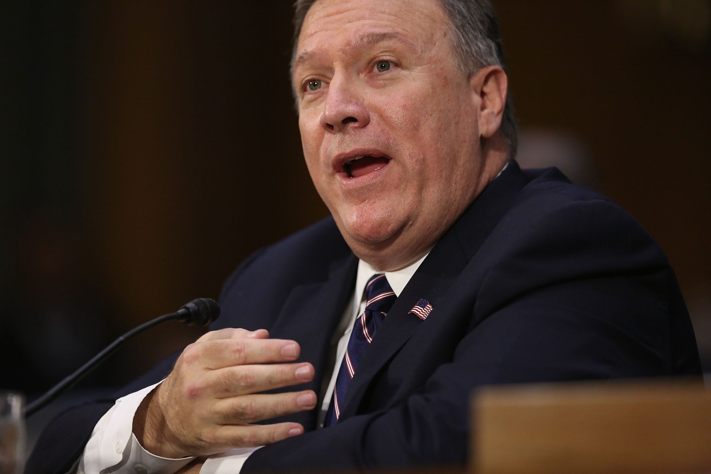 Senate Committee Holds Confirmation Hearing For Rep. Mike Pompeo To Become Director Of C.I.A.