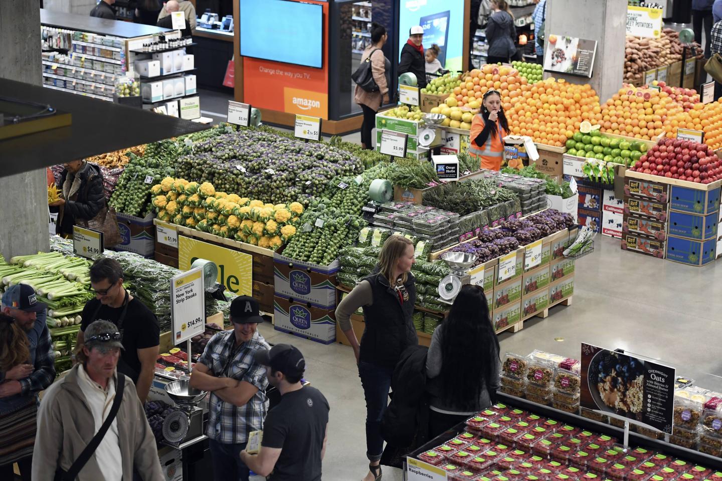 Whole Foods on Union Station welcomed its first official shoppers
