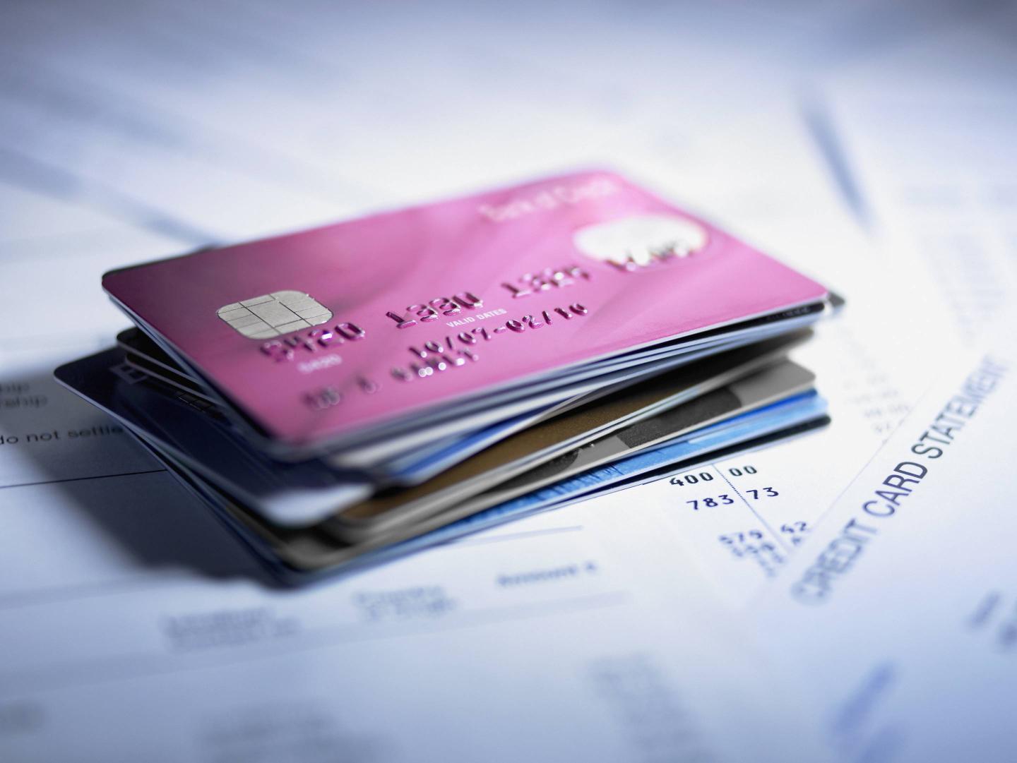 stack of credit cards