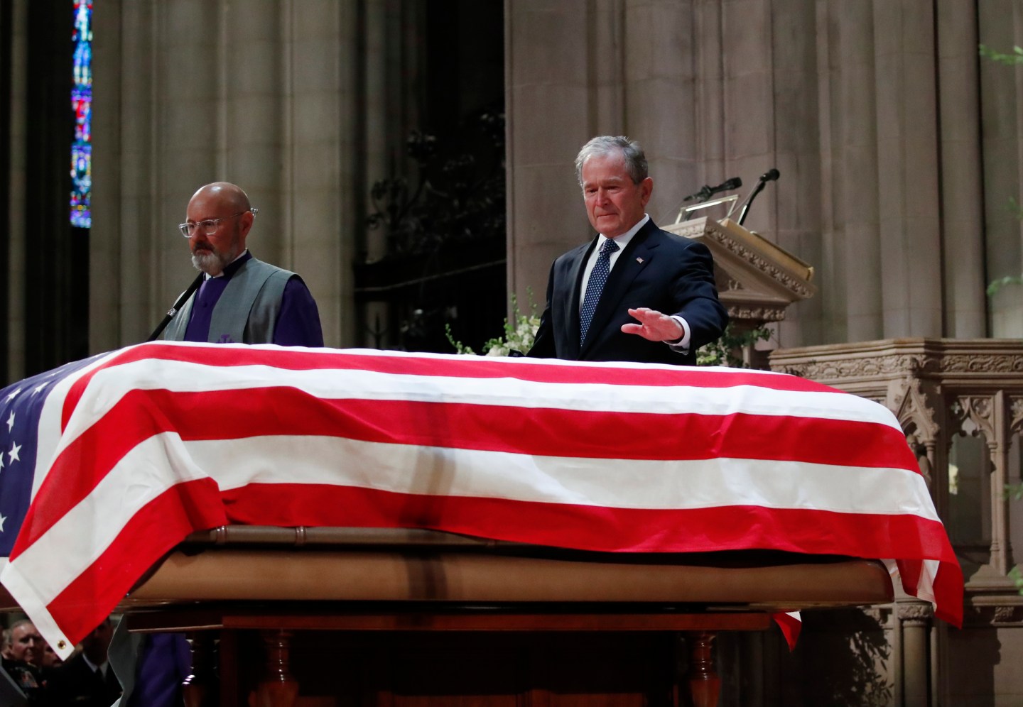 State Funeral Held For George H.W. Bush At The Washington National Cathedral