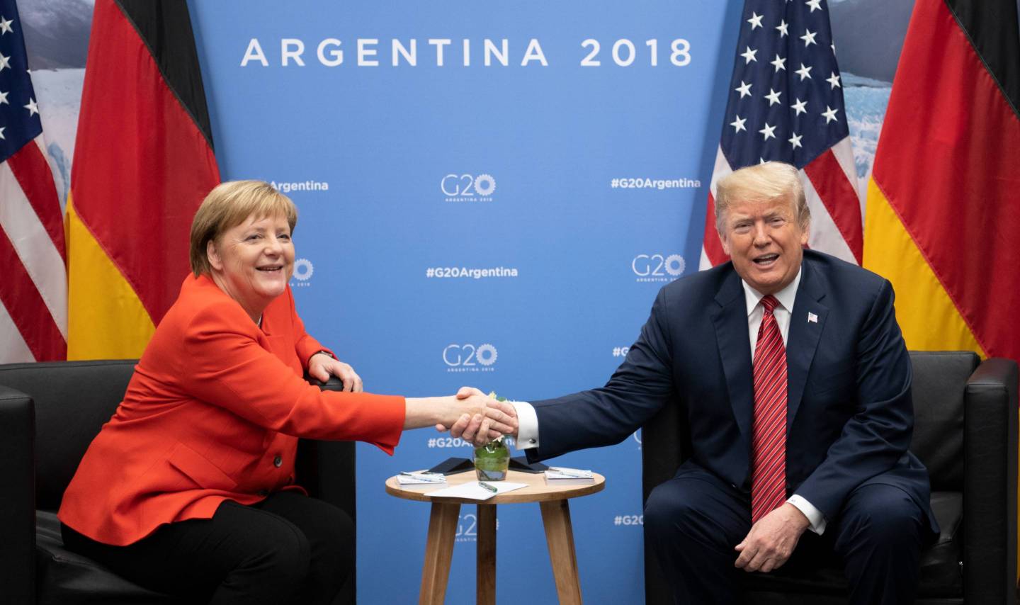 G20 Summit in Argentina - Merkel and Trump