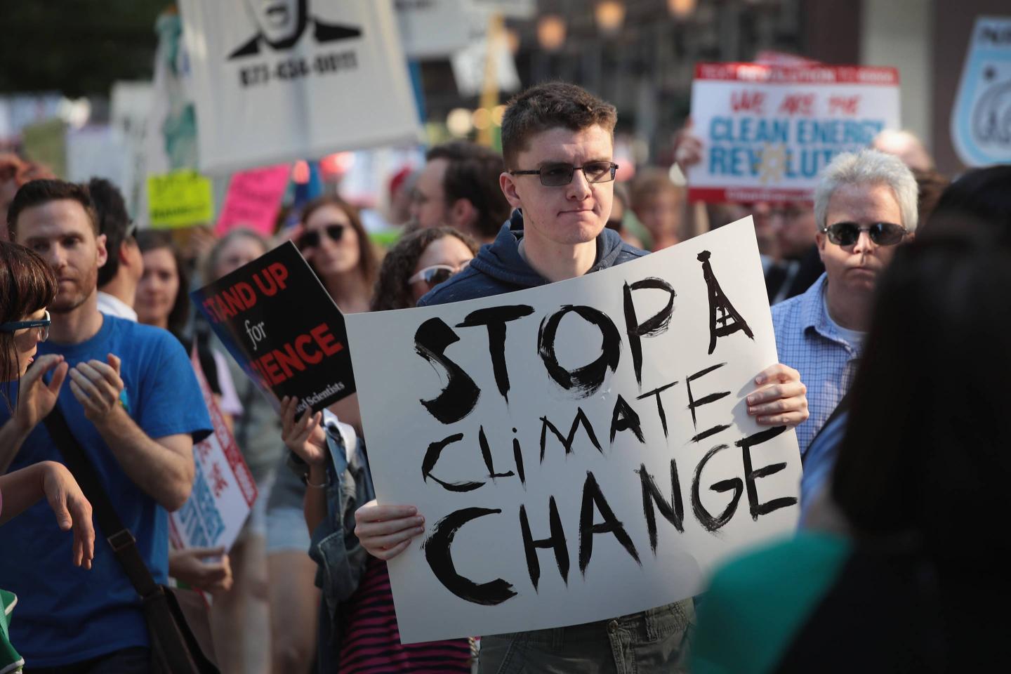Environmental Activists In Chicago Protest Paris Climate Accord Decision
