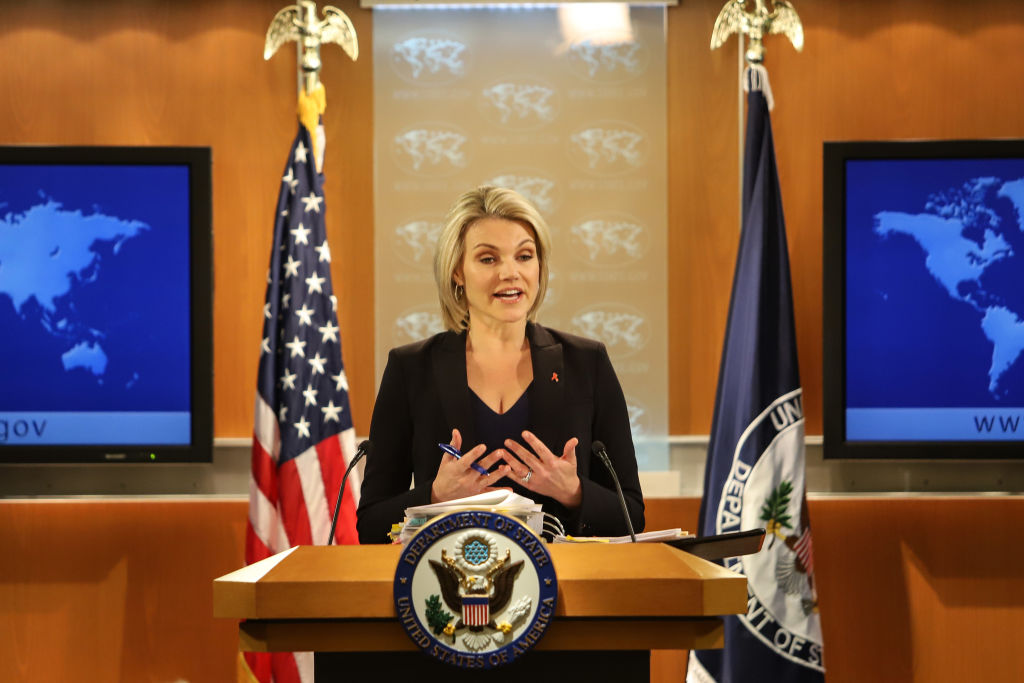 Spokesperson Heather Nauert Holds State Department Press Briefing