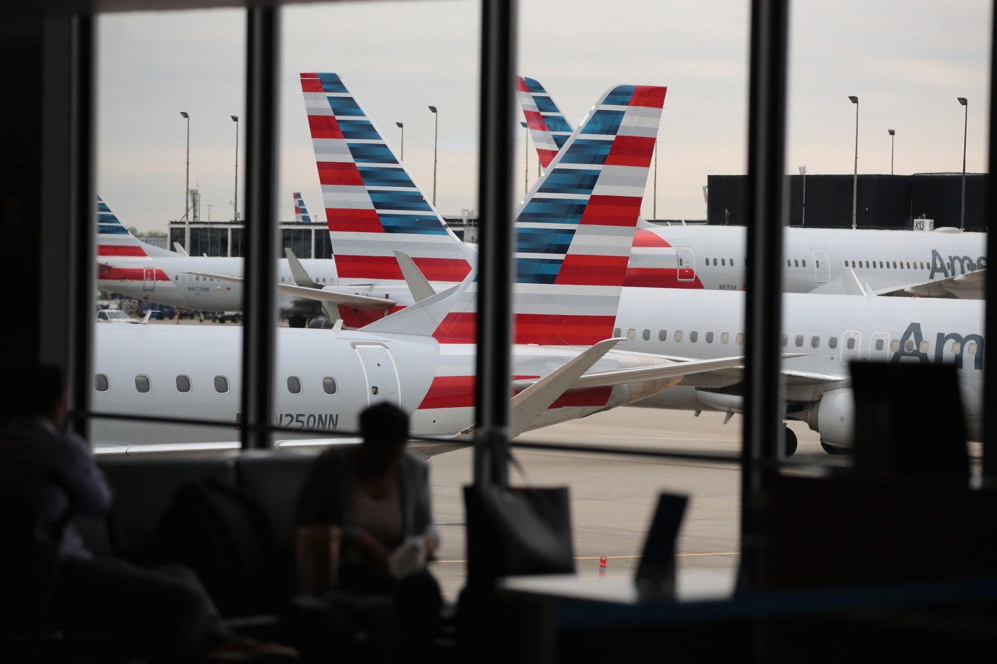 American Airlines CEO Doug Parker And Chicago Mayor Rahm Emanuel Hold Event Celebrating Opening Of New Gates At O'Hare Airport