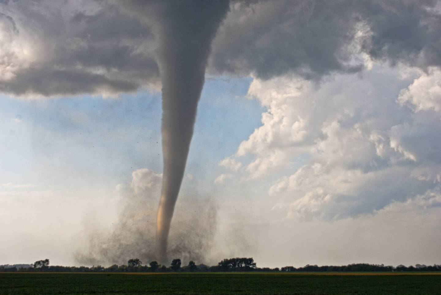 Tornado in field