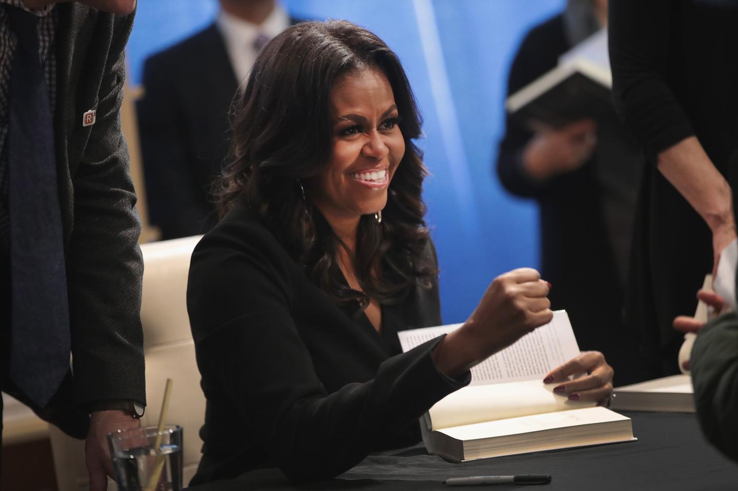 Michelle Obama Holds  First Book Signing In Her Hometown Of Chicago