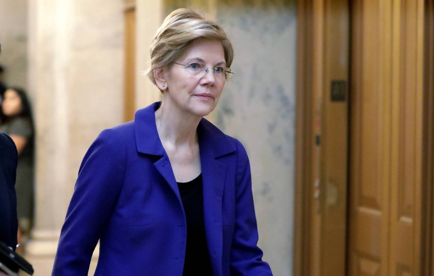 U.S. Senator Warren arrives for procedural vote on Kavanaugh nomination on Capitol Hill in Washington