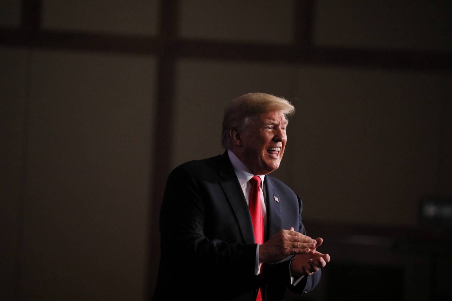 U.S. President Trump addresses Project Safe Neighborhoods National Conference in Kansas City, Missouri