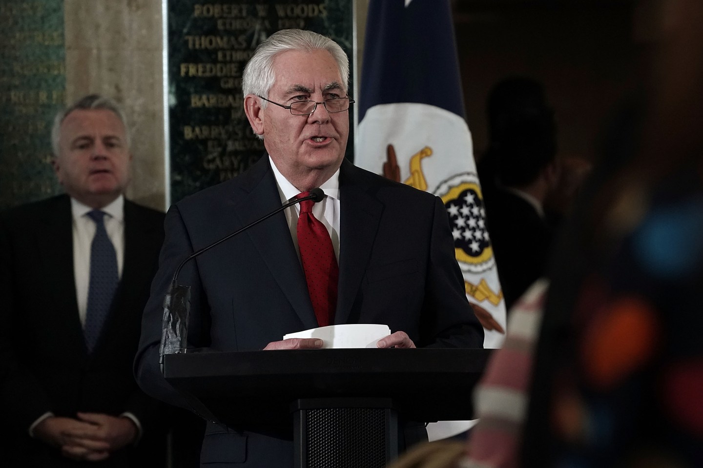 Outgoing Secretary Of State Rex Tillerson Delivers Farewell Remarks At The State Department