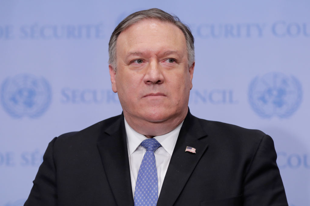 Secretary Of State Mike Pompeo Attends United Nations Security Council Meeting In Iran