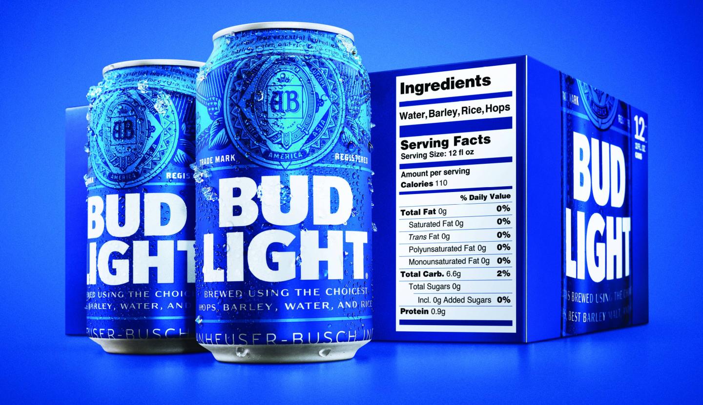 Bud Light Ingredient Label