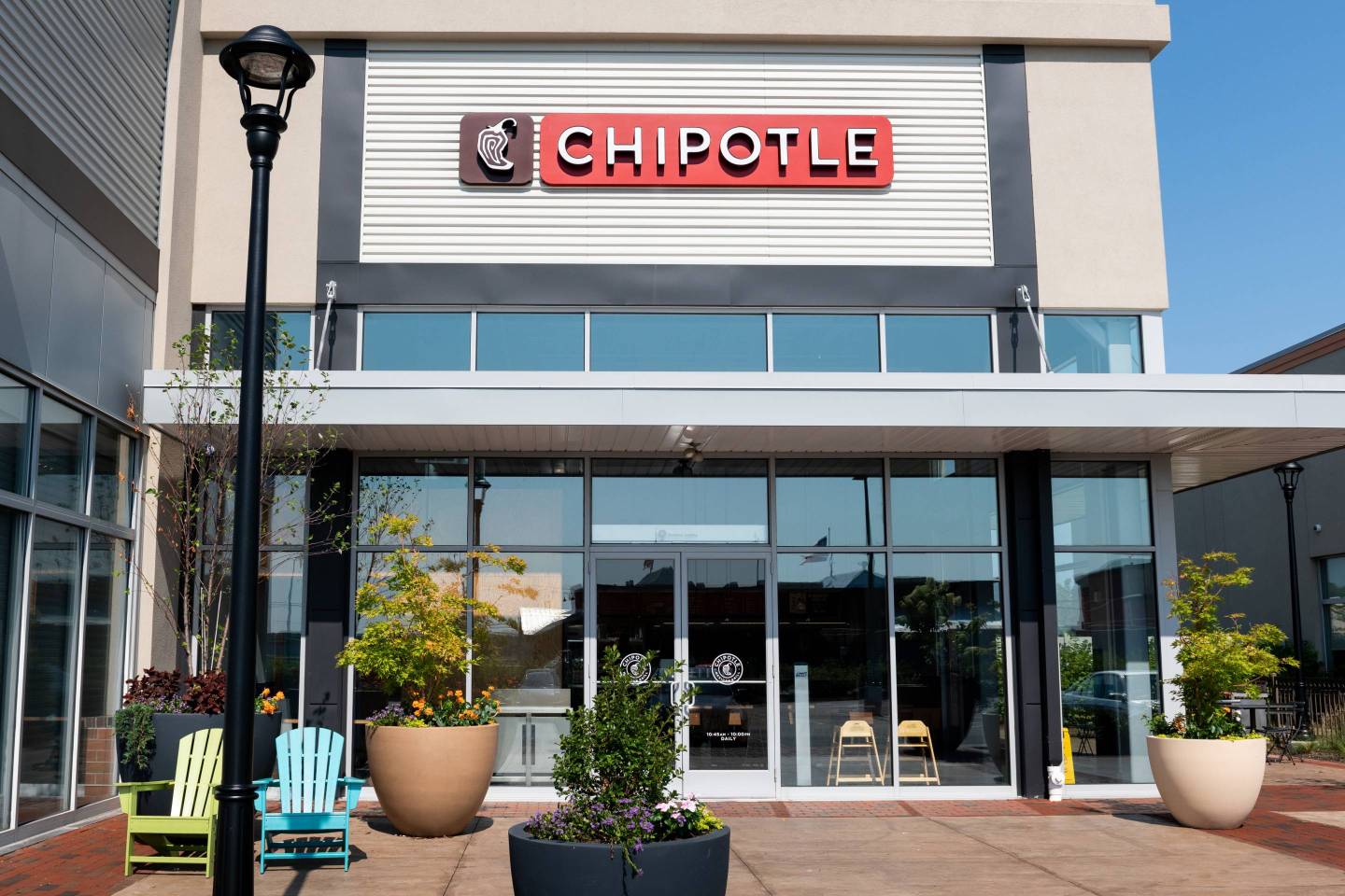 Chipotle restaurant in Teterboro, New Jersey
