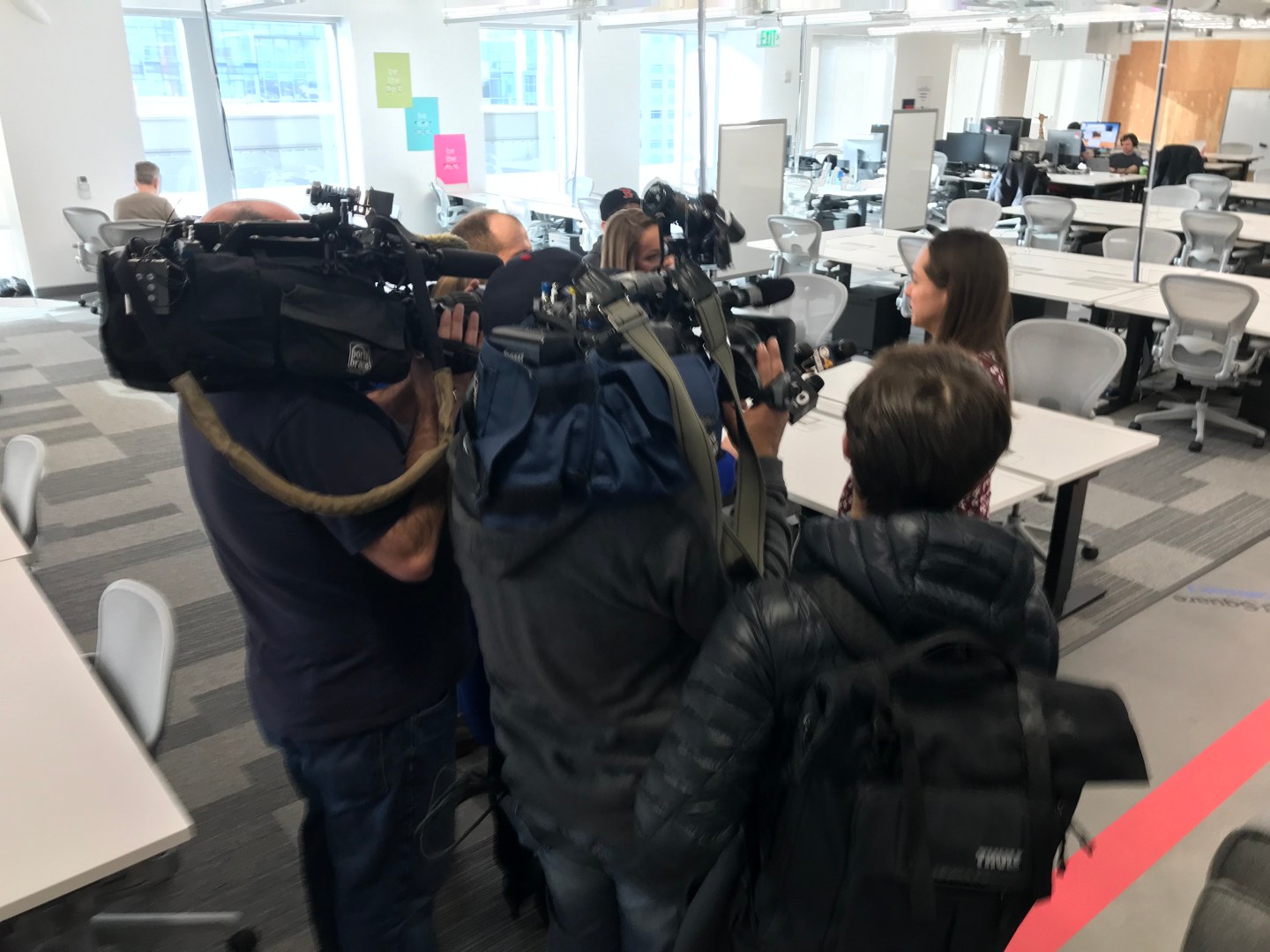 reporters tour Facebook's new Boston office