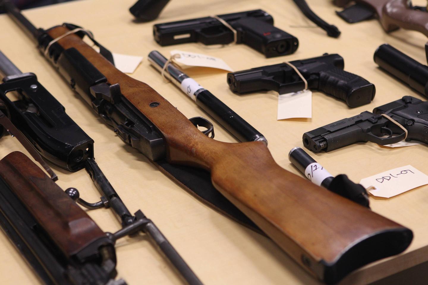 confiscated guns