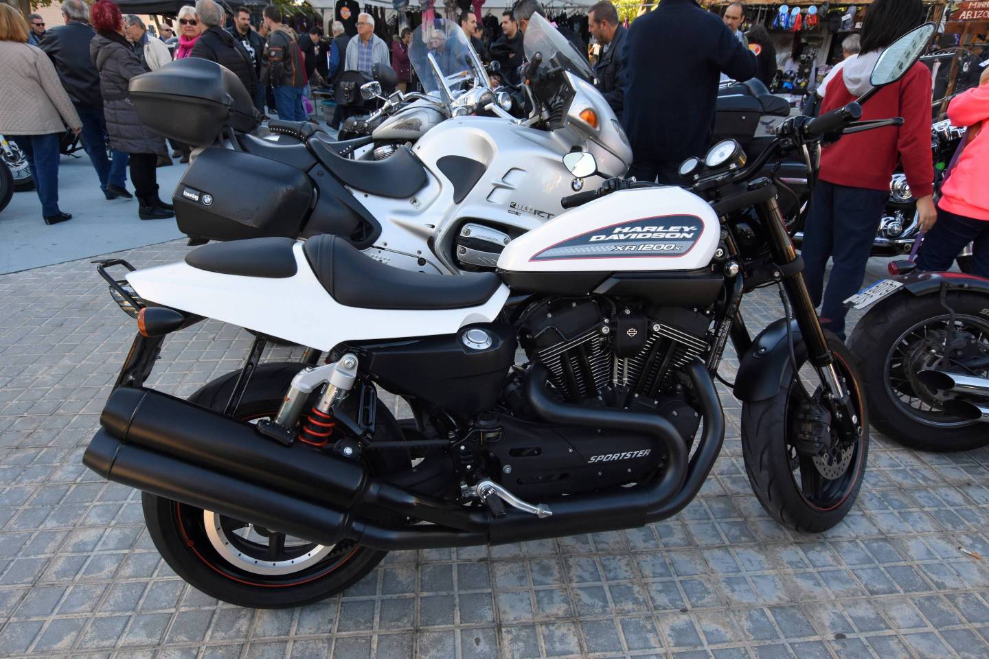 Motorcycle displays in L'Hospitalet where motorcycles of