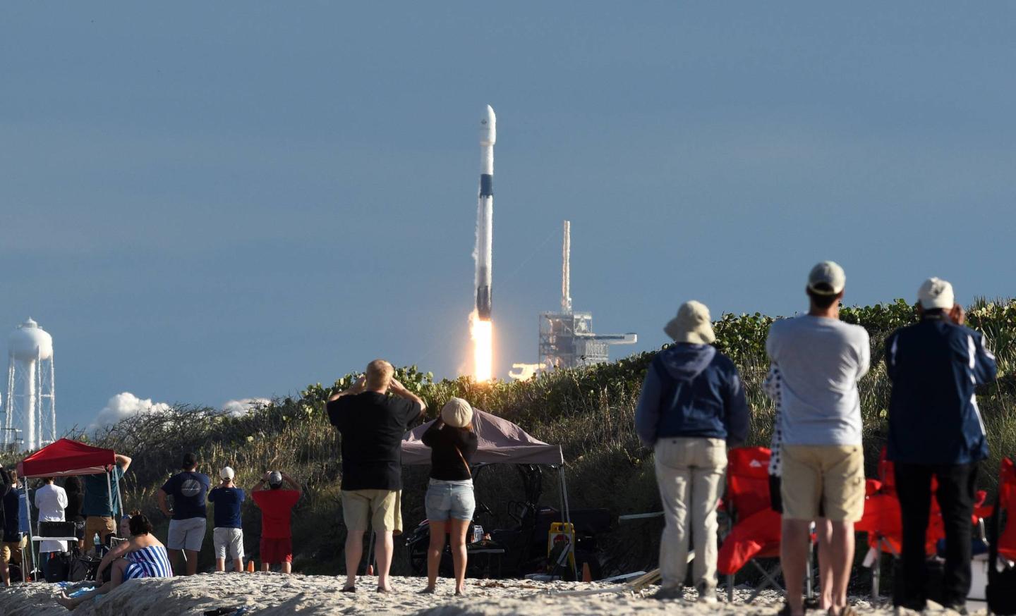 SpaceX Launches Satellite For Qatar