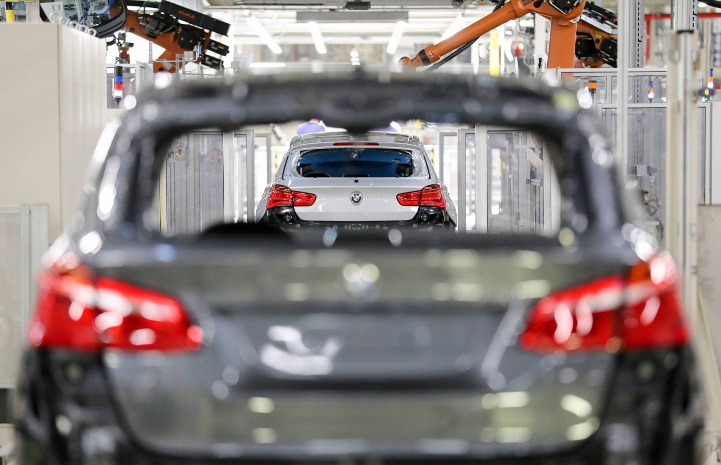 Production at the BMW plant in Leipzig