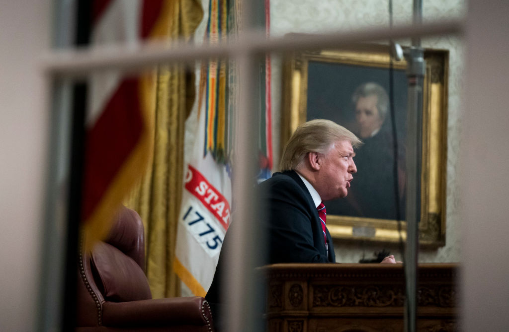 President Trump Addresses The Nation On Border Security From The Oval Office