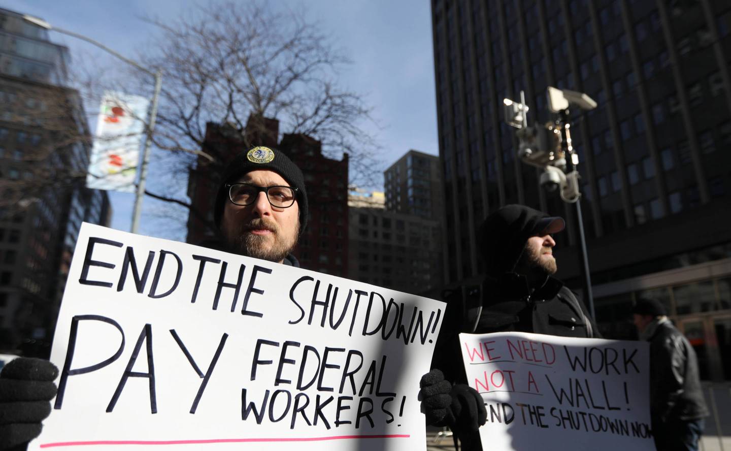 U.S.-NEW YORK-PARTIAL GOVERNMENT SHUTDOWN-PROTEST