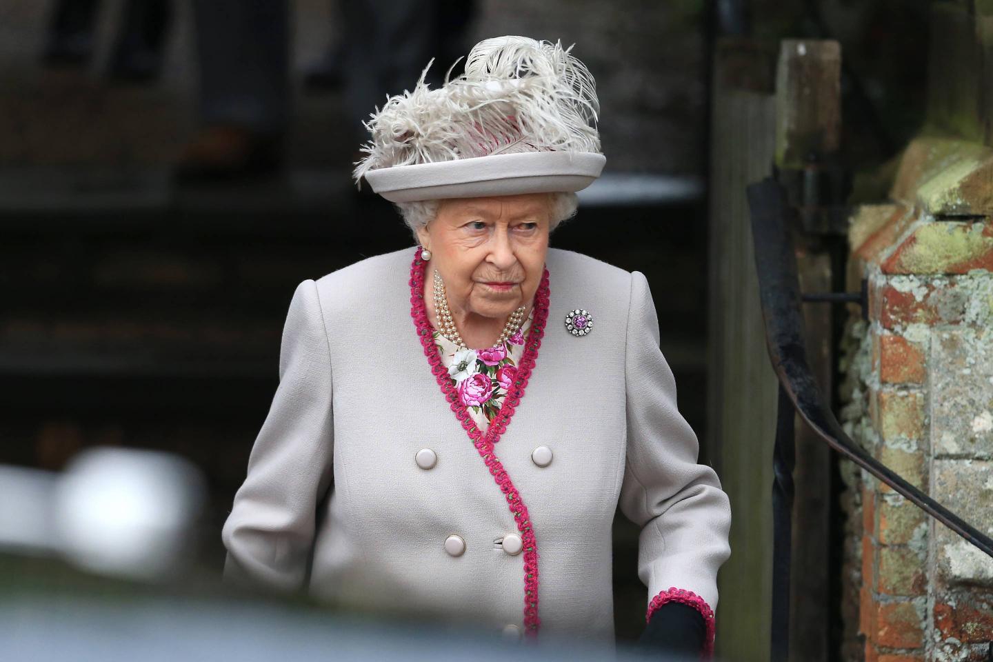 The Royal Family Attend Church On Christmas Day