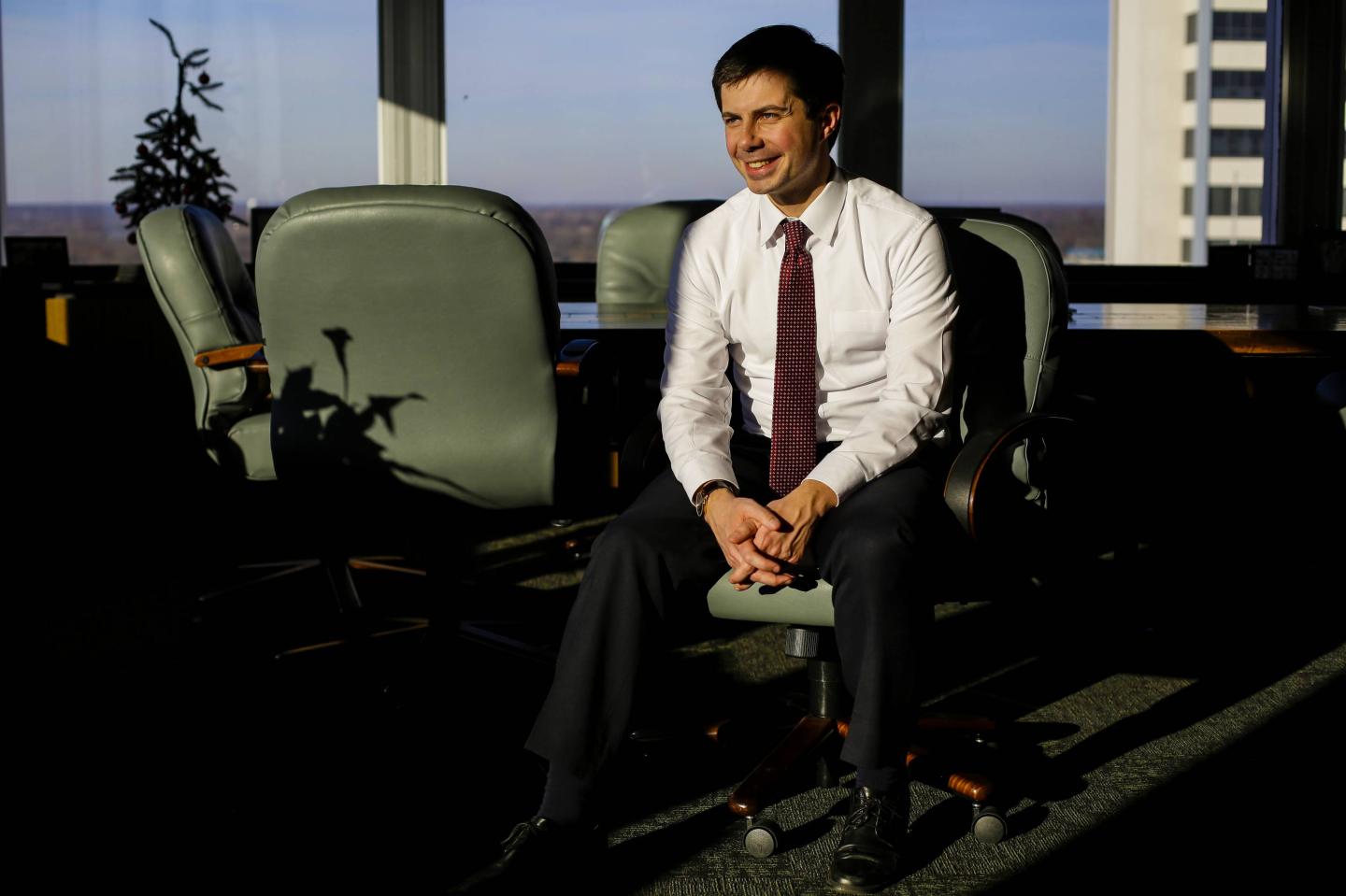 SOUTH BEND, IN - DECEMBER 18: South Bend Mayor Pete Buttigieg p