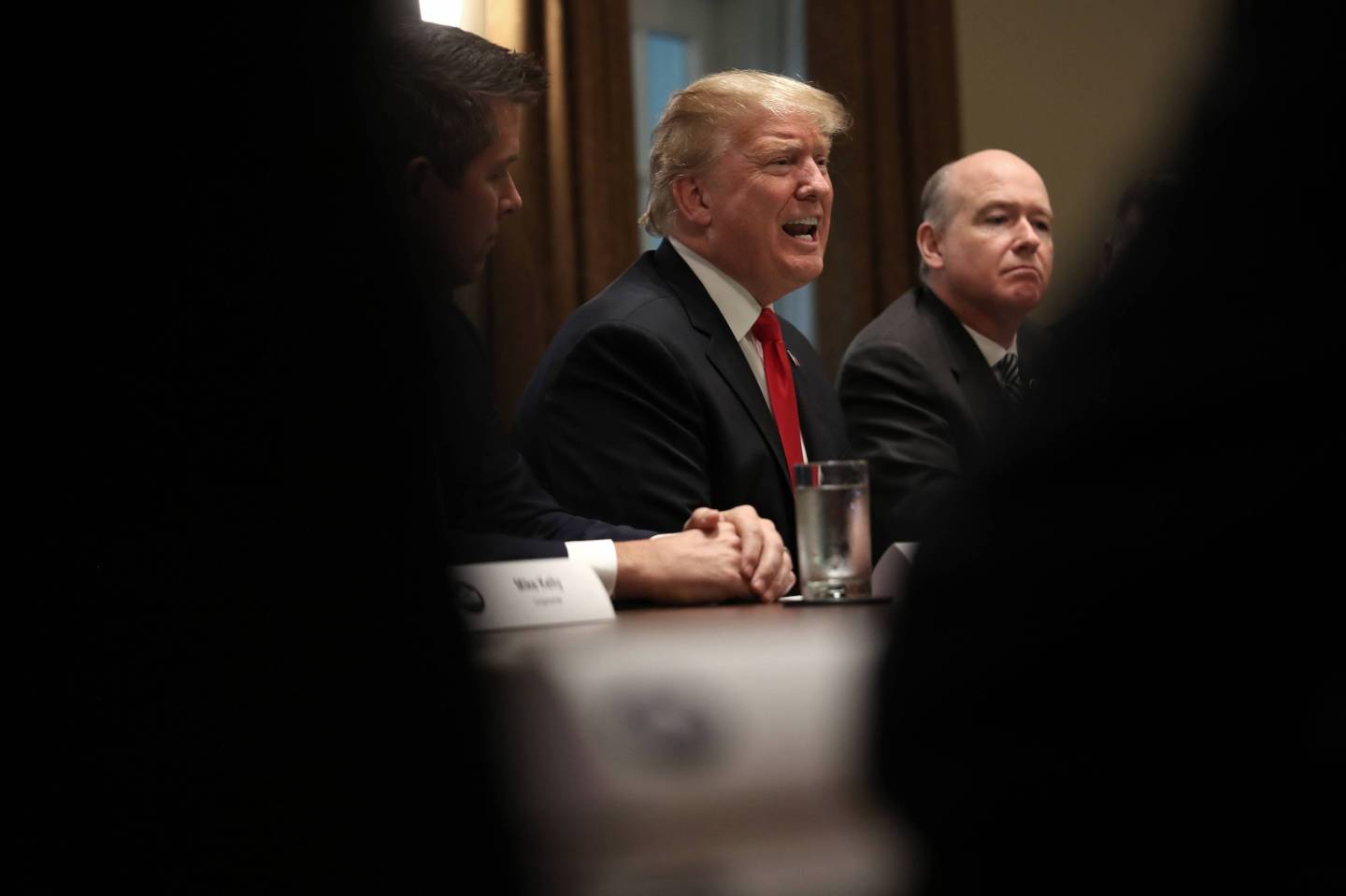 President Trump Discusses Partial Government Shutdown In Cabinet Room