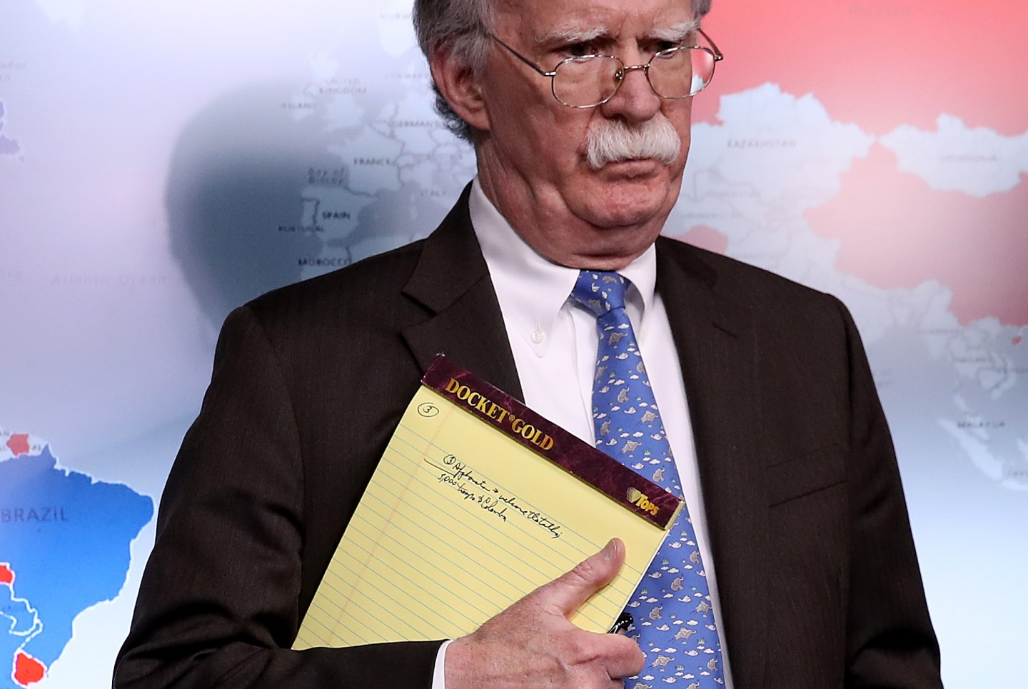 White House National Security Advisor John Bolton Holds Briefing At White House