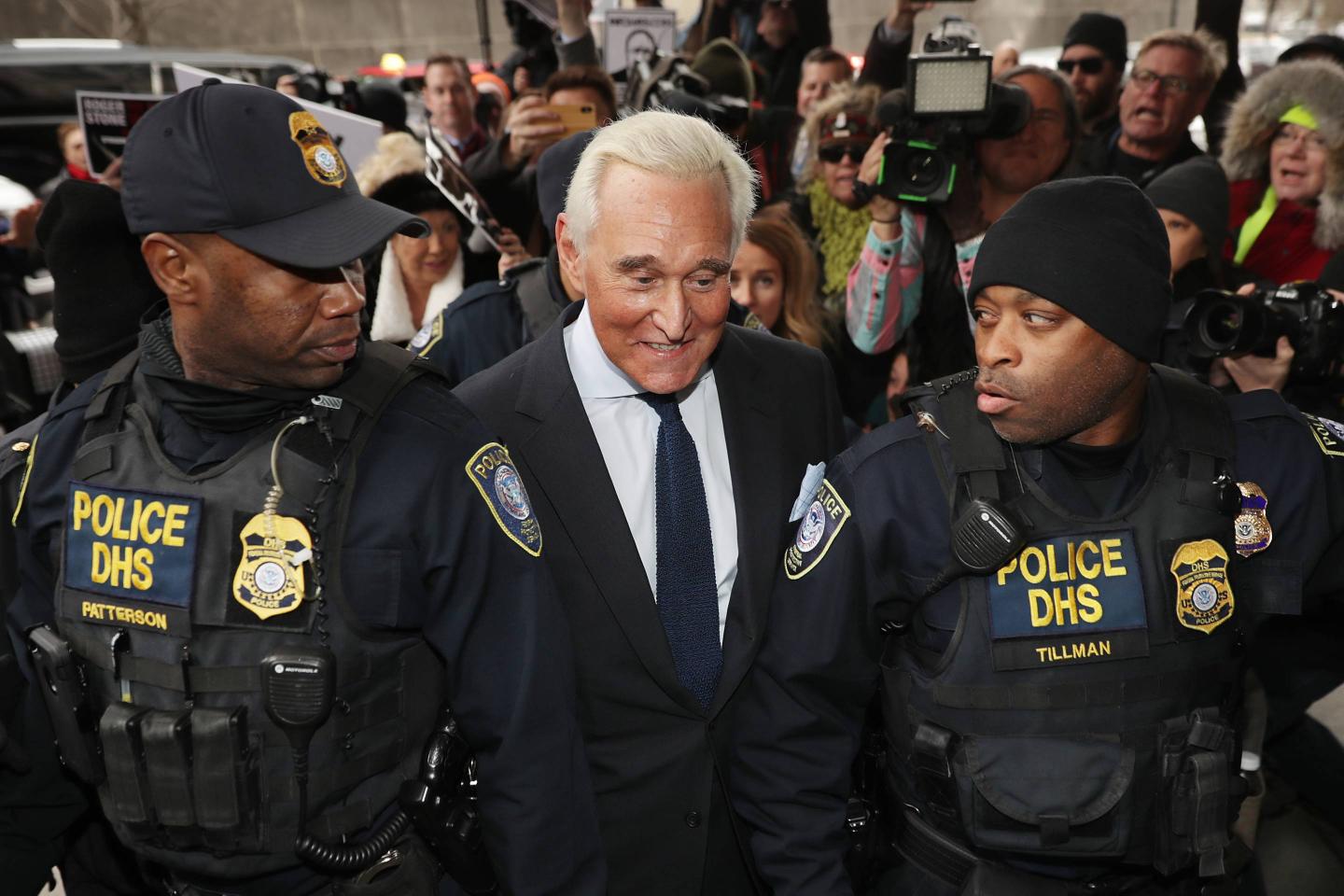 Roger Stone Arraigned On Charges Of Obstruction And Witness Tampering In Russia Investigation