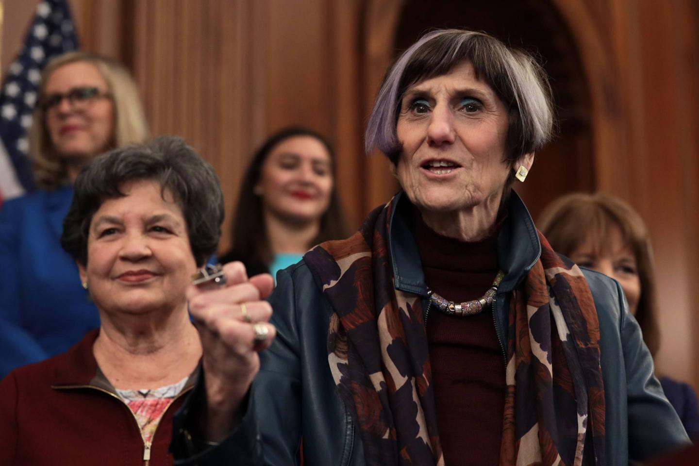 Speaker Nancy Pelosi Holds Press Conference To Reintroduce Paycheck Fairness Act