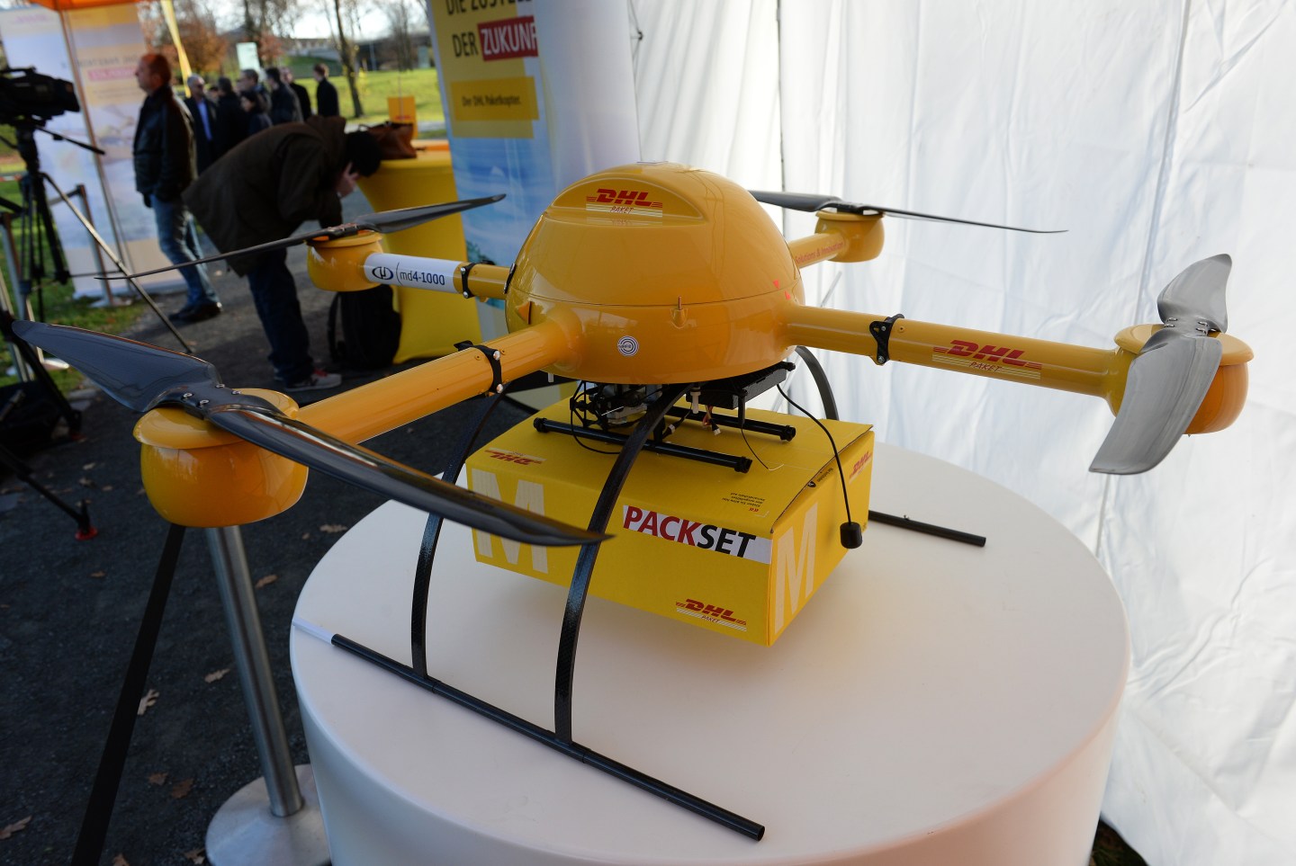 GERMANY-COMPANY-LOGISTICS-POST-DRONE