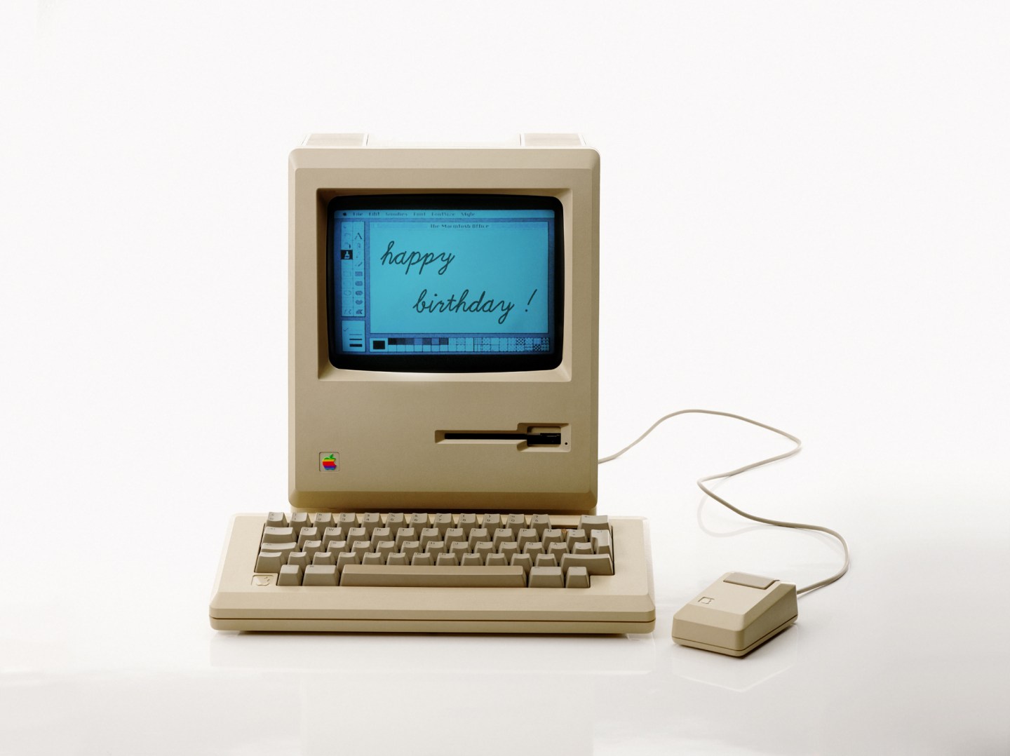 Apple Macintosh 128k from 1984, the vintage iMac