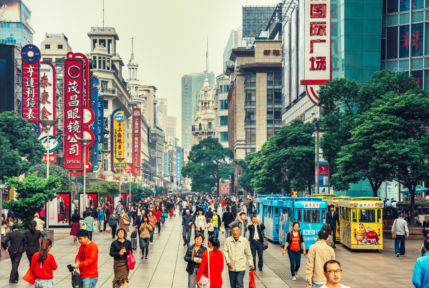 Nanjing Road in Shanghai, China