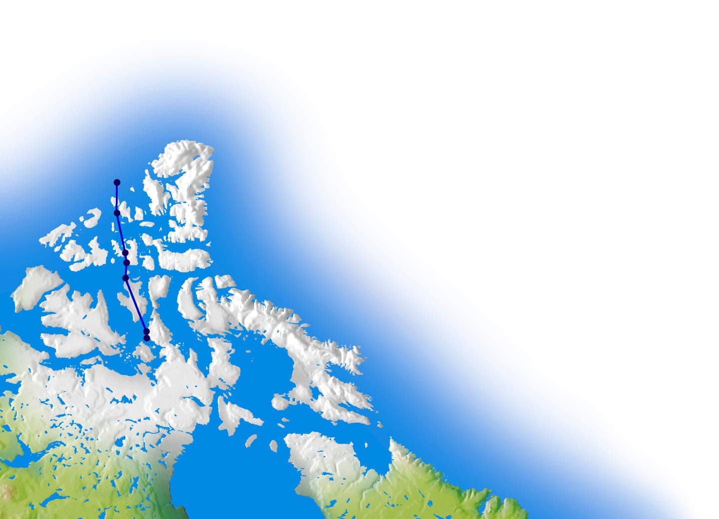 Shifting of the magnetic North Pole