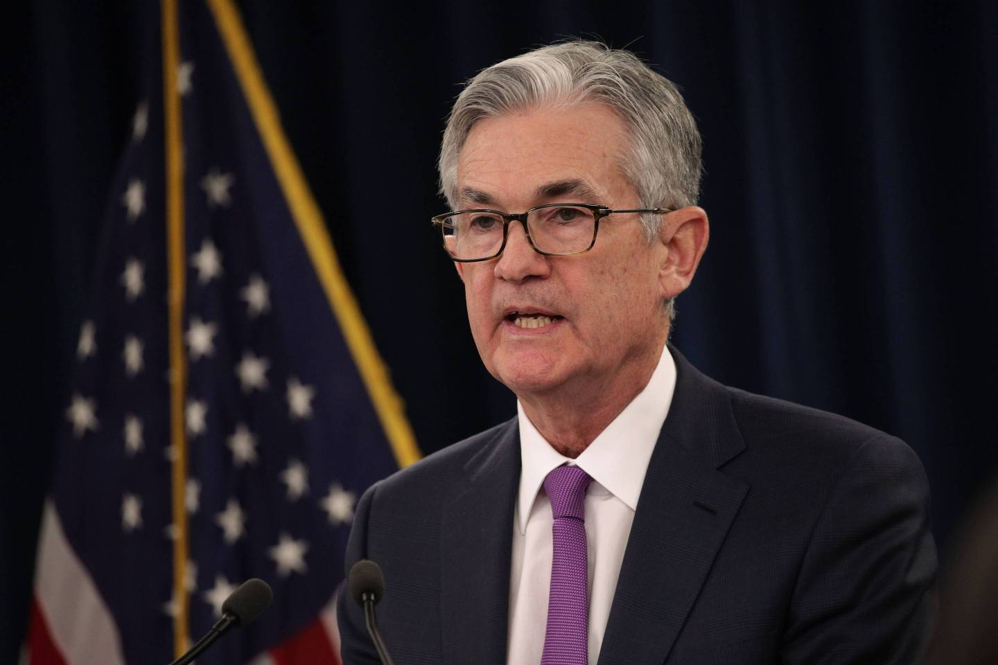 Fed Chairman Jerome Powell Holds News Conference After Interest Rate Announcement