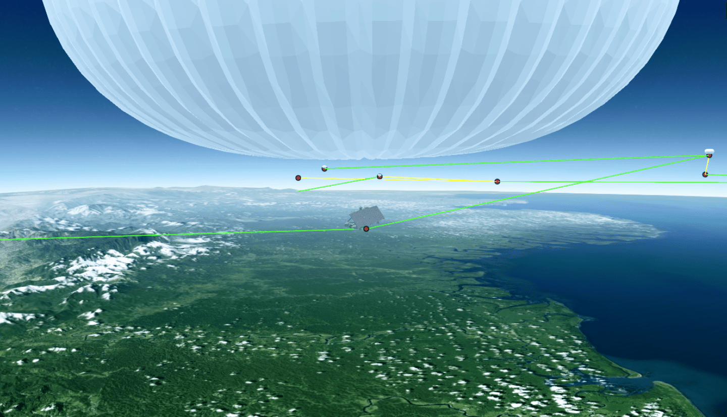 Google's loon balloon internet software system