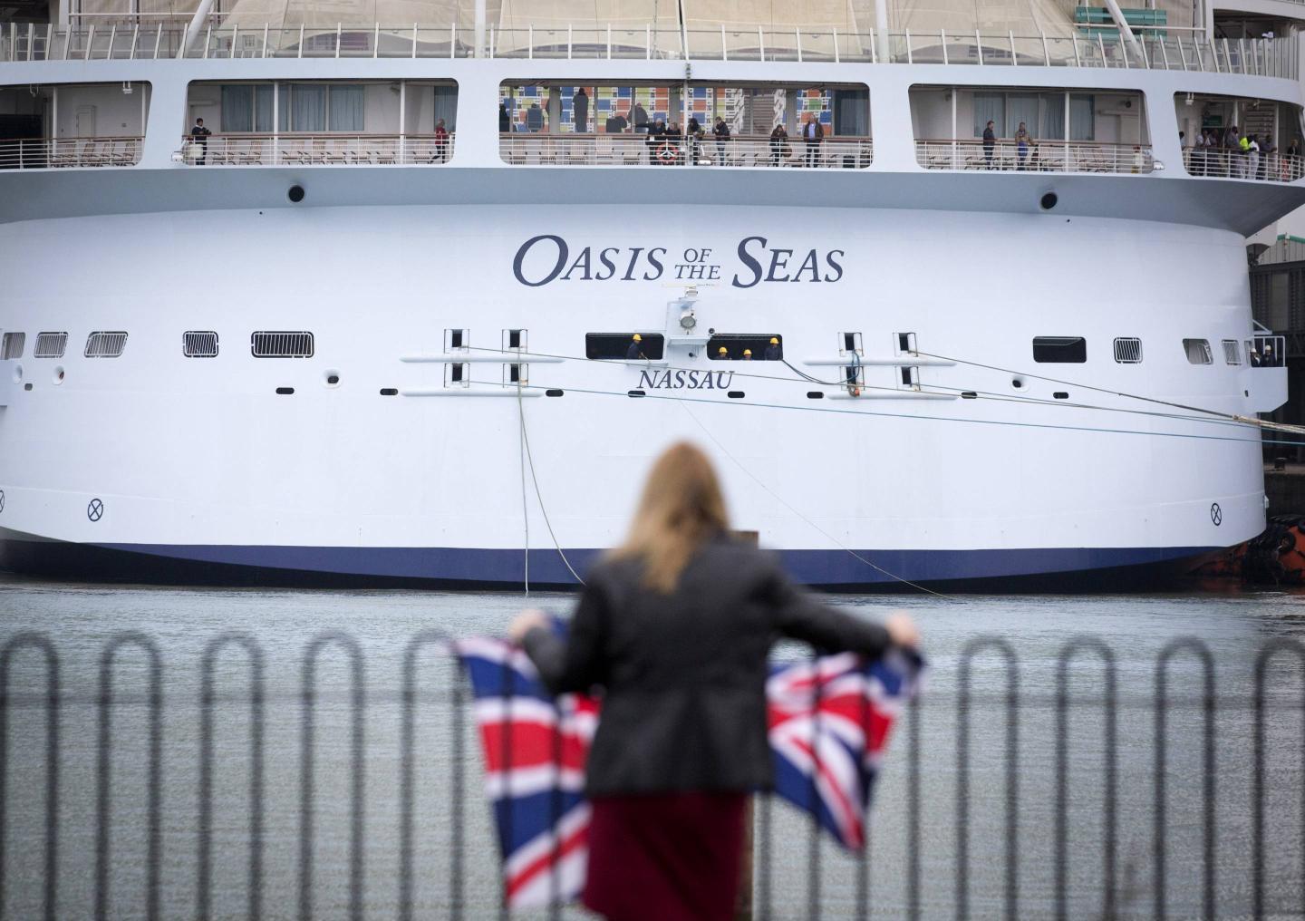 World's Largest Cruise Ship Docks In Southampton