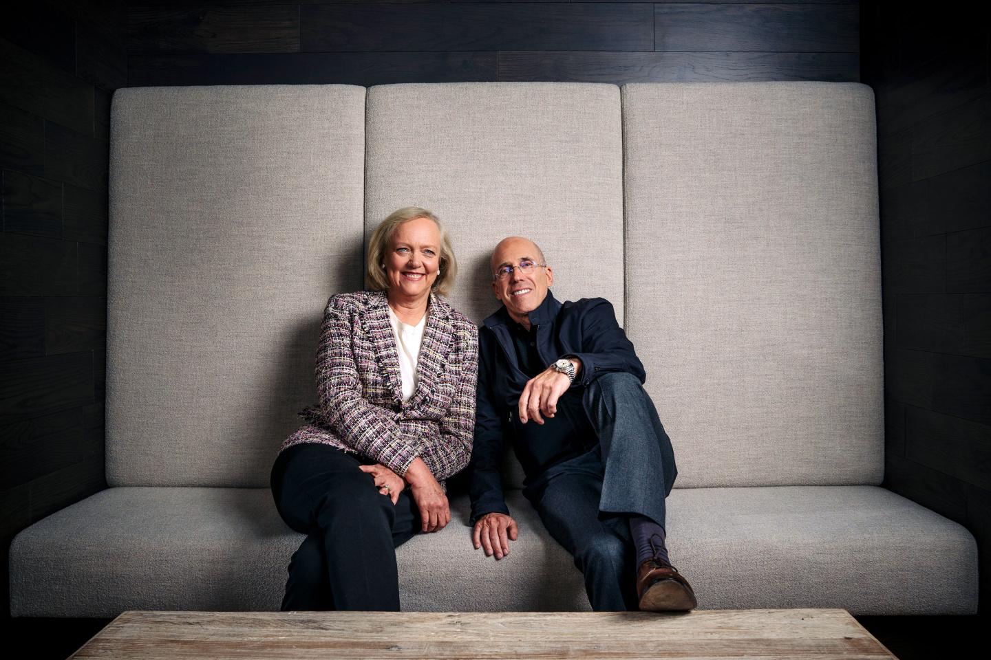 Katzenberg and Whitman: Hollywood’s New Odd Couple