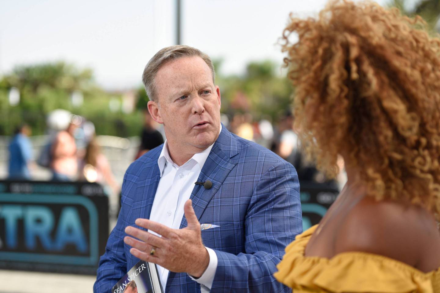 Sean Spicer Visits "Extra"