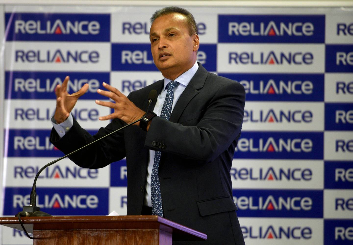 Press Conference Of Chairman Of Reliance Anil Dhirubhai Ambani Group Anil D. Ambani