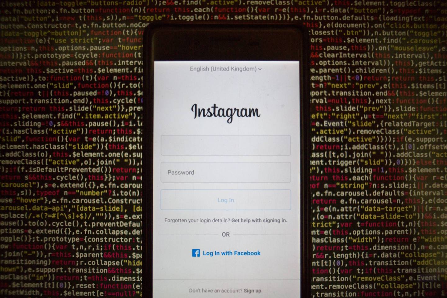The Instagram application seen displayed on a Sony