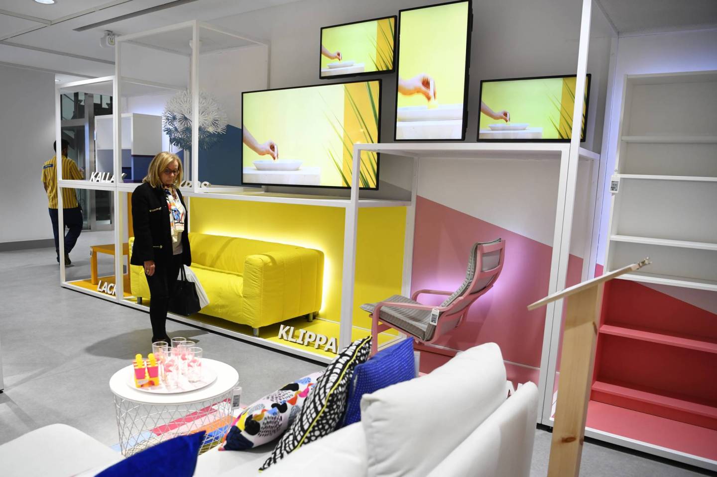 inside an ikea furniture store